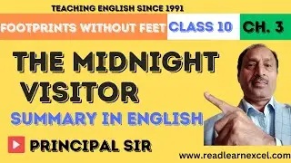 Class 10 English Story |The Midnight Visitor Class 10 Summary in English #TheMidnightVisitor