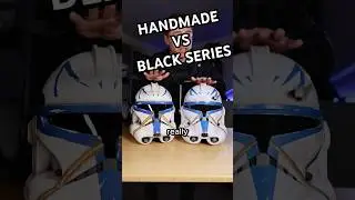 COMPARING THE CAPTAIN REX BLACK SERIES AND HANDMADE HELMETS #starwars #clonewars #cosplay #shorts