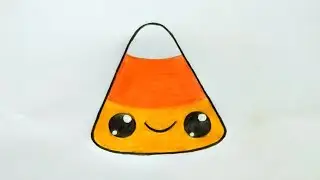 How To Draw Cartoon Candy Corn Step By Step ( very easy)  ||  drawing  ||  art video