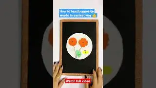 Scrapbook Idea to teach opposite word to kids #opposite #oppositewords #kids #nursery #craft #art