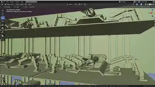 Blender Spaceship The Problem with the Hull Defence Bots Storages VR Metaverse Game Map
