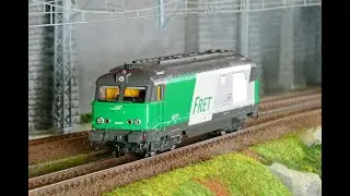Ree Modeles MB241 Locomotive diesel BB 67471, sans persienne, Livr&eacute;e FRET, SNCF, d&eacute;p&ocirc;t Longueau