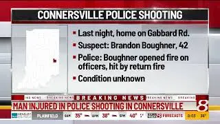 Man injured in Connersville police shooting