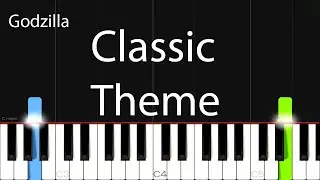 Godzilla Classic Theme - Piano  Tutorial