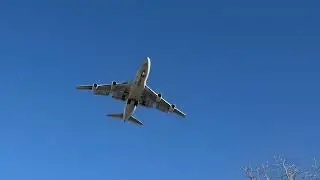 Queen Of The Skies 747 Landing At Indy!
