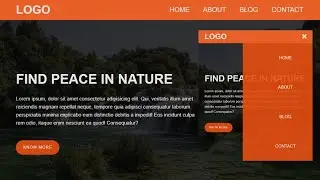 Responsive Navigation Menu Bar using HTML & CSS