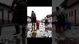 RAINING FISH?! 🐟🌧️ #RainOfFish #HondurasMystery #WeirdWeather #Shorts