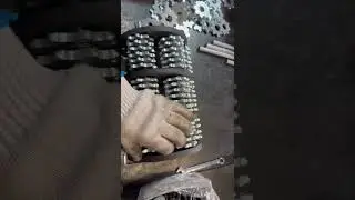 Conglory CS-250E Scarifier machine cutters and spacers assembly in drum