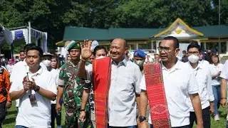 Plt Bupati Langkat Syah Afandin Sebut  Bazaar UMKM BUMN Aksi Nyata Kepedulian Sosial