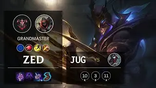 Zed Jungle vs Kayn - EUNE Grandmaster Patch 10.16