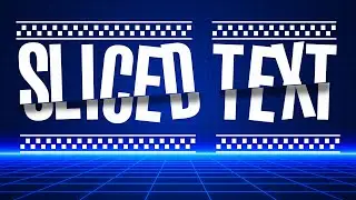 Photoshop Tutorial How To Create Sliced Text Effect