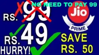 Get Jio prime membership at 49 rupess |No need to pay 99|Flat 50 by mobikwick and 150 bus tictet