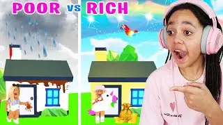 RICH VS POOR BUILD CHALLENGE In Adopt Me! (Roblox)