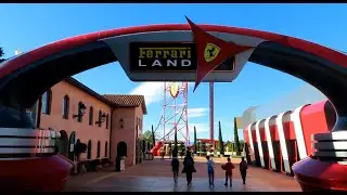 Rides at Ferrari Land (PortAventura World) - Salou, Tarragona, Catalonia, Spain