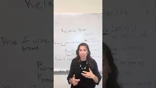 Understanding relative prices
