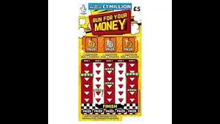 RUN FOR YOUR MONEY SCRATCHCARD 5 POUND