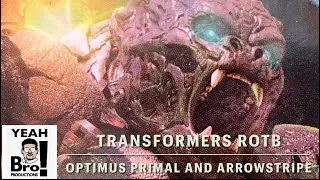 Transformers Rise Of The Beasts Optimus Primal with Arrowstripe weaponizer Beast alliance 2-pack.