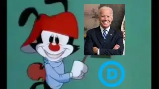 Wakko&rsquo;s America but it&rsquo;s only states that voted for Joe Biden (went blue)