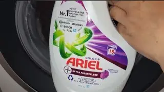 WÄSCHE WASCHEN MIT ARIEL COLOR + EXTRA FASERPFLEGE WASCHMITTEL GEL