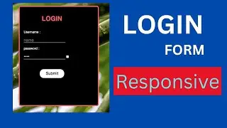 Build a Login Form using HTML , CSS & JavaScript