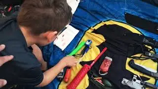 Kids bug out bag over look