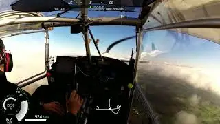 Skyranger G-CCTR  Pound Green. Climb through broken cloud base 25/10/2023