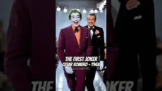 Joker Evolution: All Actors Through the Years! #jokershorts #batman #dc #thenandnow #actor