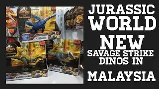 JURASSIC WORLD TOYS &ndash; Malaysia Report &ndash; New Savage Strike Dinos! Plesiosaurus Flipper Attack!