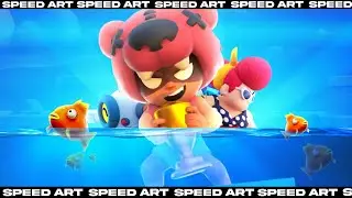 Brawl Stars Game Thumbnail - *SPEED ART* (Ps Touch + Picsart) on *MOBILE*