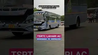 TSRTC LAHARI AC Seater cum sleeper bus at Anantapur. Hyderabad to Bengaluru #tsrtc #laharibus