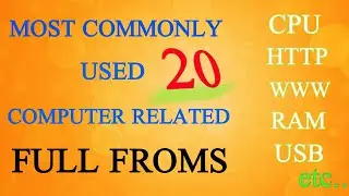 20 Most Commonly used Computer Full Form||Computer GK||Full Forms of Computer Words
