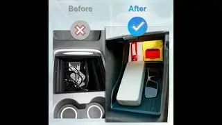 Tesla Center Console Flocking ABS Tray Organizer