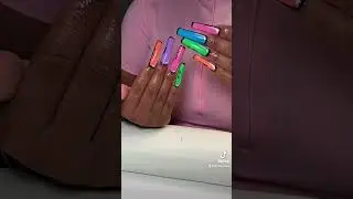 Comic Book Nails💙💚💜🧡💖🤍
