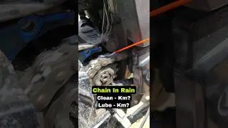 Monsoon Bike Chain Cleaning & Lubrication Interval | Monsoon Motorcycle Maintenance Tips #shorts