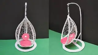 How to make mini swing with paper | DIY swing chair | paper crafts