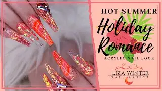 HOT SUMMER HOLIDAY ROMANCE NAILS | Liza Winter | LizaLiwi