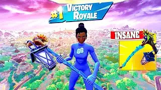 Joltara Blue Superhero skin with Cold Snap Pickaxe Combo Fortnite Gameplay