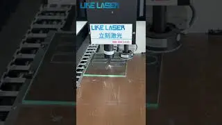 Laser Glass Cutting Picosecond laser cutting and drilling of Arched glass #laser #glass #drilling