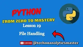 File Handling || How to create, rename and delete files or directories in Python? || Lesson 19 ||