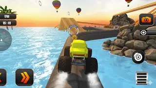 Monster Truck Water Surfing Truck Racing Games #2 CheckPoint Adventure