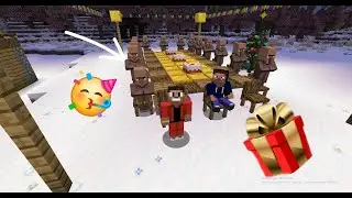Ми з амігосом святкуємо новий рік !Дарвін Minecraft