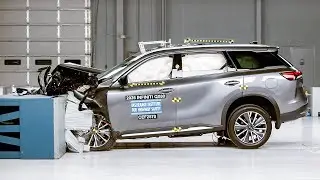 2026 Infiniti QX60 updated moderate overlap IIHS crash test