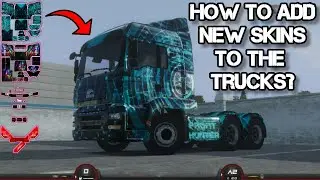 How to ADD SKINS to your Truck : Truckers of Europe 3 - Truck Game