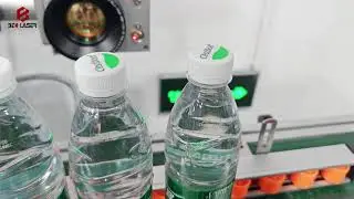 CO₂ Flying Laser Printer | High-speed date coding on PET water bottles, clear and efficient!