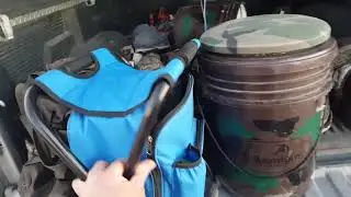 Dove hunting or fishing backpack cooler chair