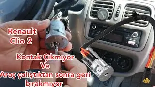 #renault #clio Kontak Arızası Kontak Çıkmaması Çalıştıktan sonra Takılı Kalma Durumnda izlenecek yol