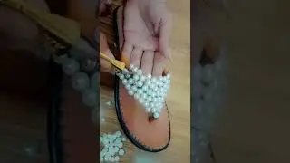 Old sandal easy👡🤗😮stones decorate #simple #shortsvideo