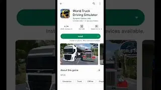 world truck driving simulator!how to best game in play store🤔🤔