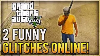 GTA 5 Online - 2 Fun Glitches! Shush Animation Freeze Glitch & Wallbreach Into Cars Glitch