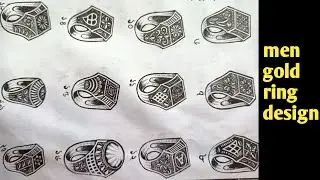 mens gold ring latest design images 2021 // senco gold men's ring collection